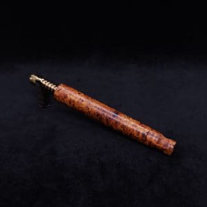 This image portrays Blunt XL Dynavap Burl Stem + Book-Matched M.P. - Exhibition Grade Amboyna Burl ☘ by Dovetail Woodwork.