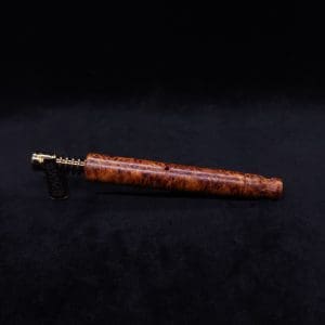 This image portrays Blunt XL Dynavap Burl Stem + Book-Matched M.P. - Exhibition Grade Amboyna Burl ☘ by Dovetail Woodwork.