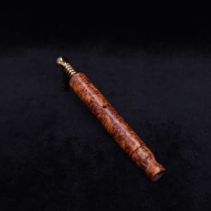 This image portrays Blunt XL Dynavap Burl Stem + Book-Matched M.P. - Exhibition Grade Amboyna Burl ☘ by Dovetail Woodwork.