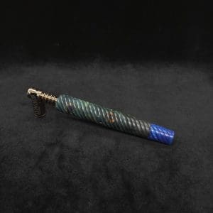 This image portrays Specialty Full Spiral Design XL Hybrid Dynavap Stem + Book-Matched M.P. - New! by Dovetail Woodwork.