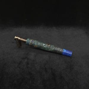 This image portrays Specialty Full Spiral Design XL Hybrid Dynavap Stem + Book-Matched M.P. - New! by Dovetail Woodwork.