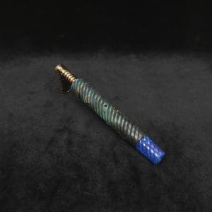 This image portrays Specialty Full Spiral Design XL Hybrid Dynavap Stem + Book-Matched M.P. - New! by Dovetail Woodwork.