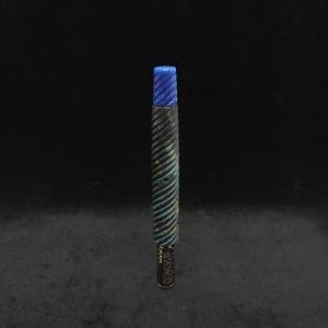 This image portrays Specialty Full Spiral Design XL Hybrid Dynavap Stem + Book-Matched M.P. - New! by Dovetail Woodwork.