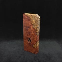 Dynavap Dugout Device/Material Storage Case-Live Edge Two-Tone Amboyna Burl XL