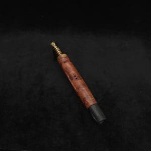 This image portrays Dynavap HyperDyn/Finned XL (D.W. Revision) + Matched Ebony M.P. by Dovetail Woodwork.