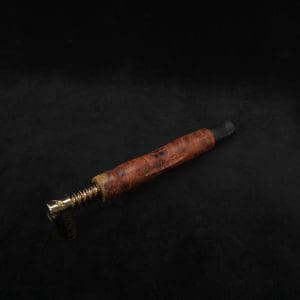 This image portrays Dynavap HyperDyn/Finned XL (D.W. Revision) + Matched Ebony M.P. by Dovetail Woodwork.