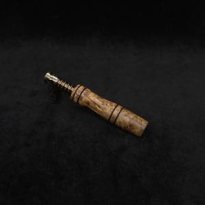 This image portrays Dynavap High Class Shotgun Stem/WPA-Black Ash Burl-NEW! by Dovetail Woodwork.
