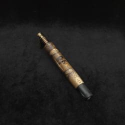 Diamond Wing XL Dynavap Stem(Cross Grain Black Limba) + Matched Ebony M.P.
