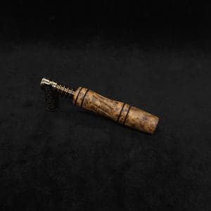 This image portrays Dynavap High Class Shotgun Stem/WPA-Black Ash Burl-NEW! by Dovetail Woodwork.
