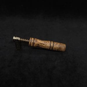 This image portrays Dynavap High Class Shotgun Stem/WPA-Black Ash Burl-NEW! by Dovetail Woodwork.