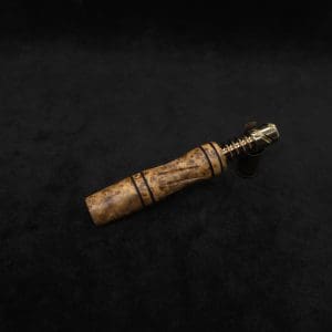 This image portrays Dynavap High Class Shotgun Stem/WPA-Black Ash Burl-NEW! by Dovetail Woodwork.