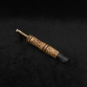 This image portrays Dynavap High Class Shotgun Stem/WPA with Diamond Wing Ebony M.P.-NEW! by Dovetail Woodwork.