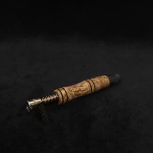 This image portrays Dynavap High Class Shotgun Stem/WPA with Diamond Wing Ebony M.P.-NEW! by Dovetail Woodwork.