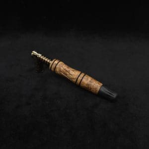 This image portrays Dynavap High Class Shotgun Stem/WPA with Diamond Wing Ebony M.P.-NEW! by Dovetail Woodwork.