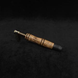 This image portrays Dynavap High Class Shotgun Stem/WPA with Diamond Wing Ebony M.P.-NEW! by Dovetail Woodwork.