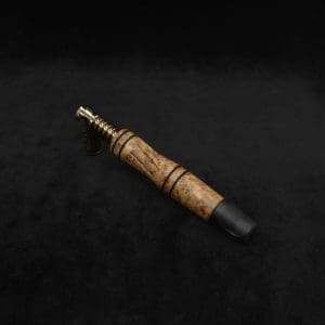 This image portrays Dynavap High Class Shotgun Stem/WPA with Diamond Wing Ebony M.P.-NEW! by Dovetail Woodwork.