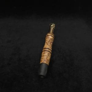 This image portrays Dynavap High Class Shotgun Stem/WPA with Diamond Wing Ebony M.P.-NEW! by Dovetail Woodwork.