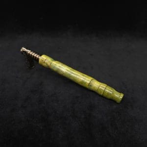 This image portrays Attenuated 2X Joint Dynavap XL Burl Stem + Book-Matched Mouthpiece-NEW! ☘ by Dovetail Woodwork.