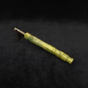 This image portrays Attenuated 2X Joint Dynavap XL Burl Stem + Book-Matched Mouthpiece-NEW! ☘ by Dovetail Woodwork.