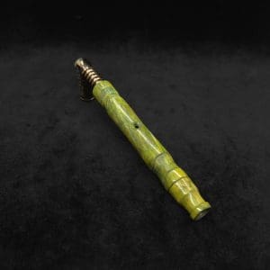 This image portrays Attenuated 2X Joint Dynavap XL Burl Stem + Book-Matched Mouthpiece-NEW! ☘ by Dovetail Woodwork.