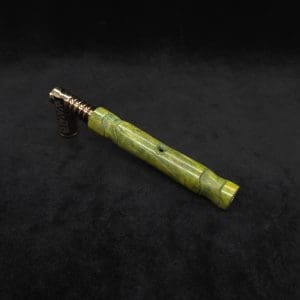 This image portrays Attenuated 2X Joint Dynavap XL Burl Stem + Book-Matched Mouthpiece-NEW! ☘ by Dovetail Woodwork.