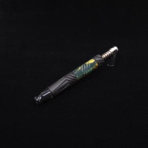 This image portrays Vertex Hybrid XL Black Ebony Dynavap Stem + (4) Mouthpieces - NEW! ☘ 🎃 by Dovetail Woodwork.