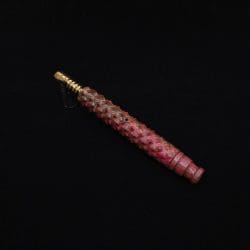 Reaper Spine XL Zebra Wood Dynavap Stem + Book-Matched Mouthpiece - NEW! 𓌜 🎃