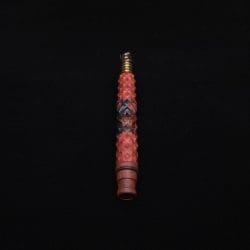 High Class Reaper Redheart XL Hybrid Dynavap Stem + Book-Matched WPA Spinning Mouthpiece 𓌜
